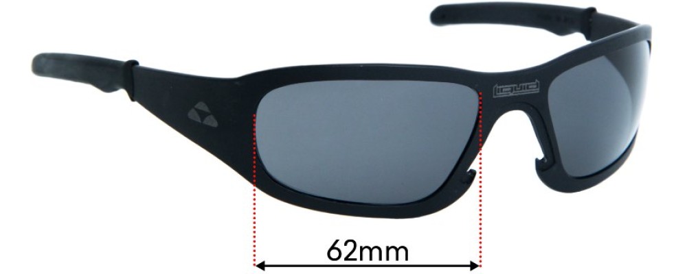 Sunglass Fix Replacement Lenses for Liquid Eyewear Titan - 62mm Wide
